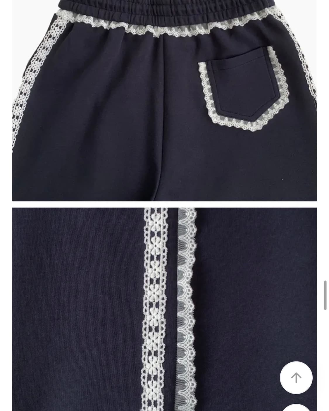 레이스 와이드 트레이닝 롱 팬츠 상품이미지2