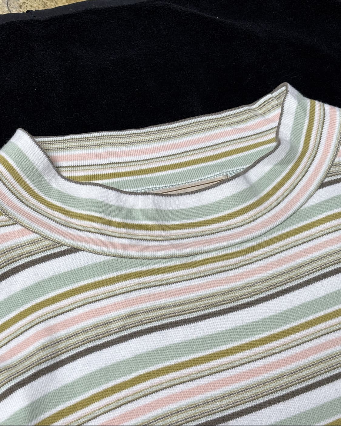 일본빈티지 크로커다일 스트라이프 긴팔티 상품이미지3