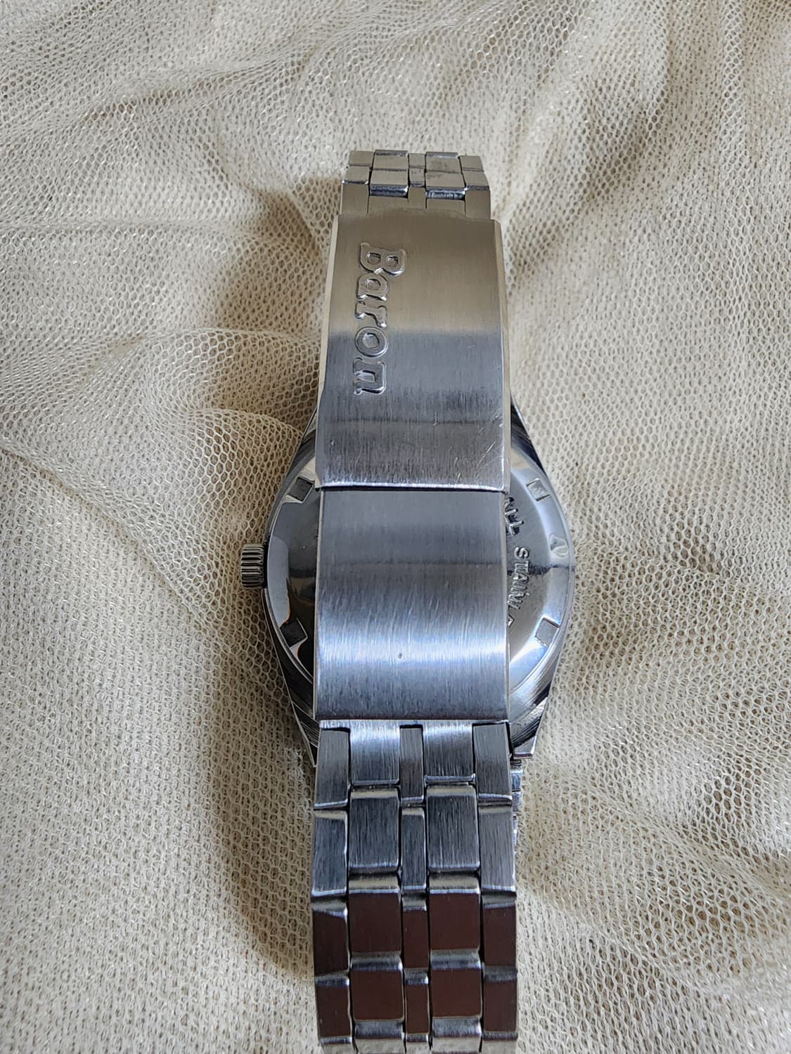 빈티지 BARON 바론 테레비 기계식 수동 시계 메탈 상품이미지6