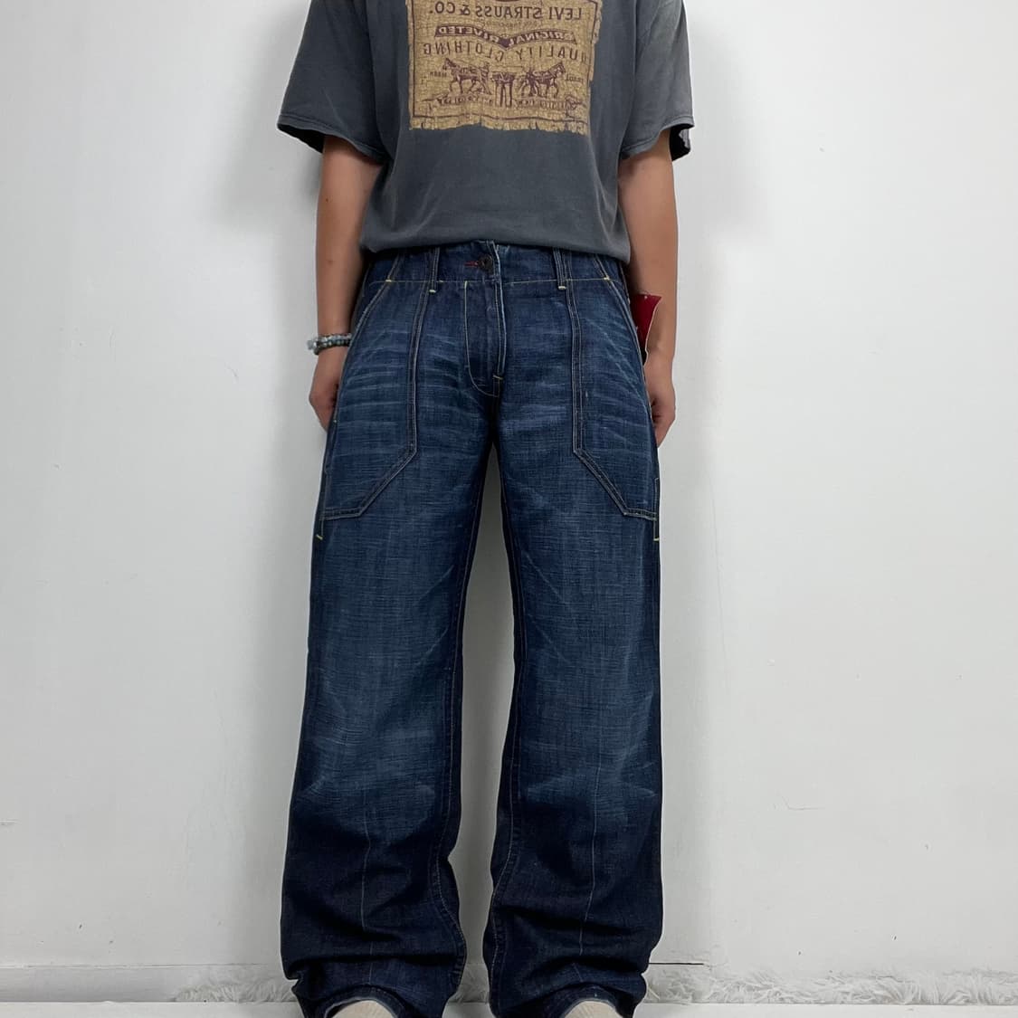 Levis 리바이스 데드스탁 린넨 코튼 데님 팬츠 상품이미지2
