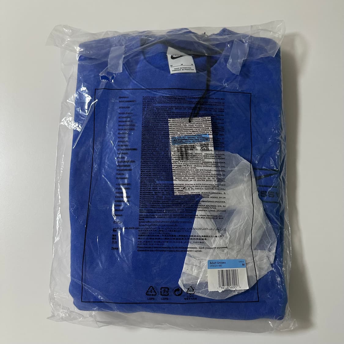 나이키 x 스투시 NRG 에시드 워시드 크루넥 게임 로얄 상품이미지2