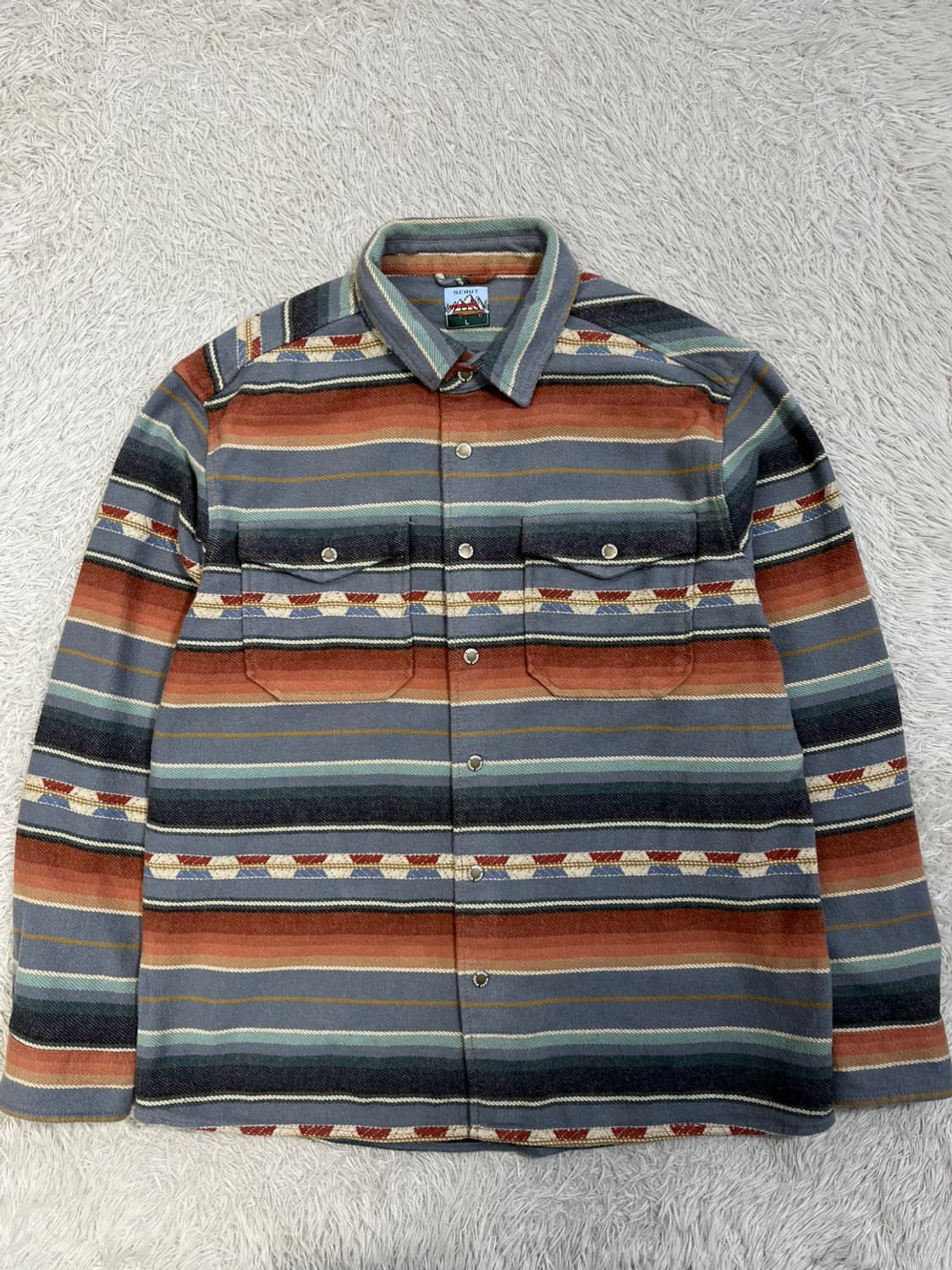 빈티지 패턴 셔츠/#2616 상품이미지1