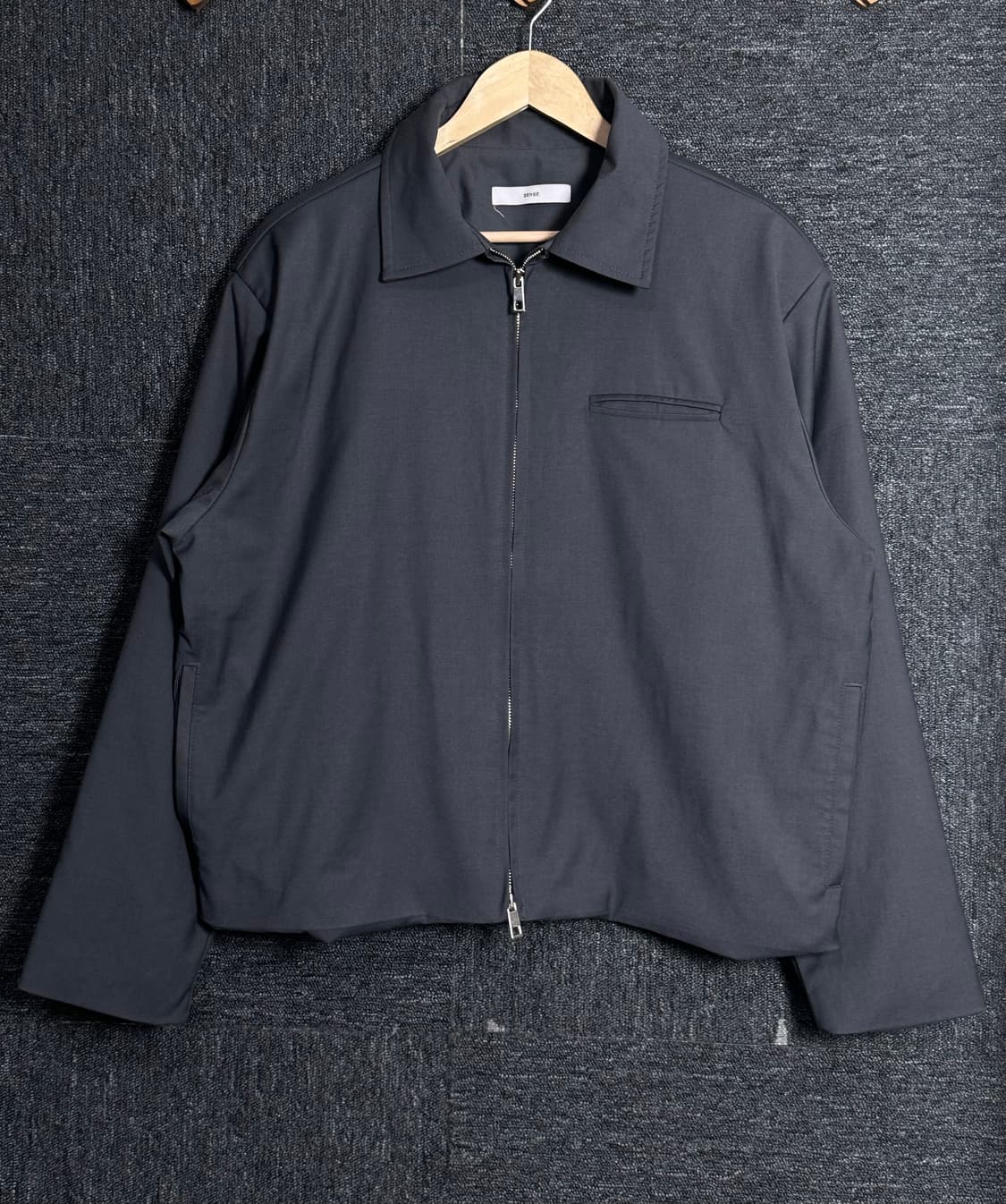 SENSE 블랙 블루종 자켓 상품이미지1