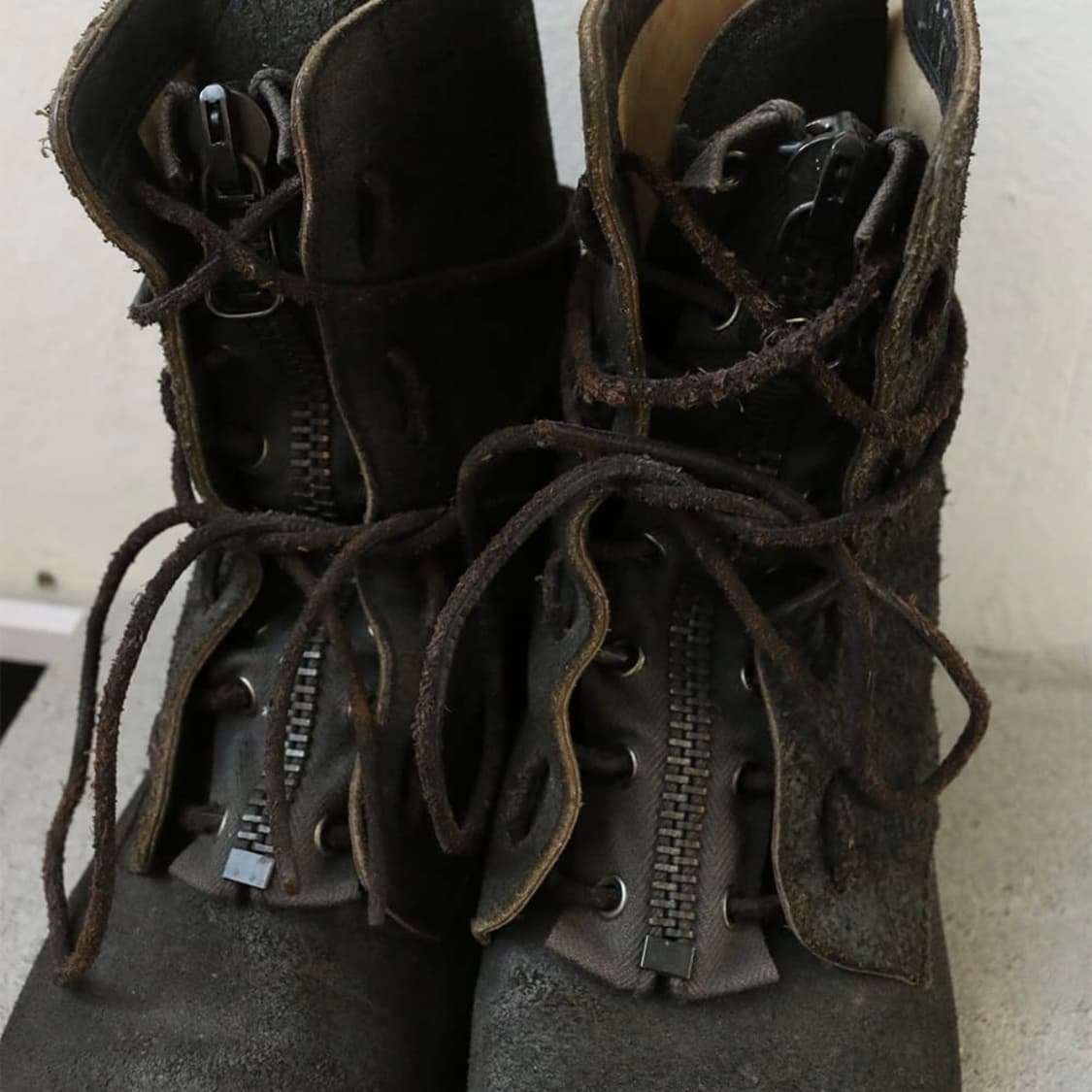 빈티지 스웨이드 컴뱃 부츠 상품이미지5