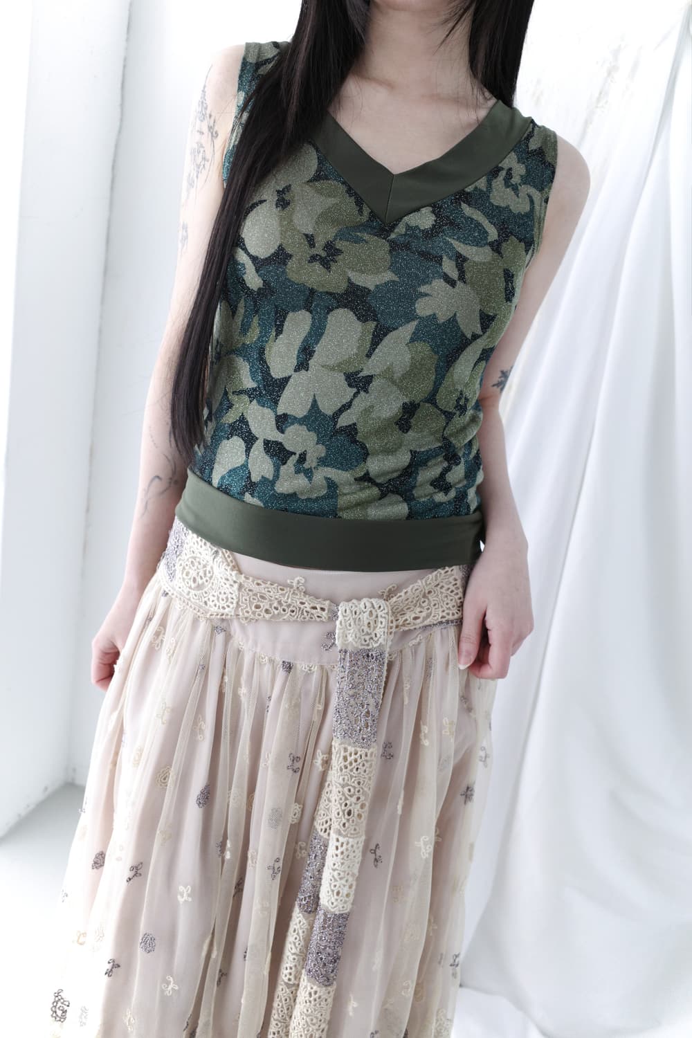 flower sleeveless 상품이미지3