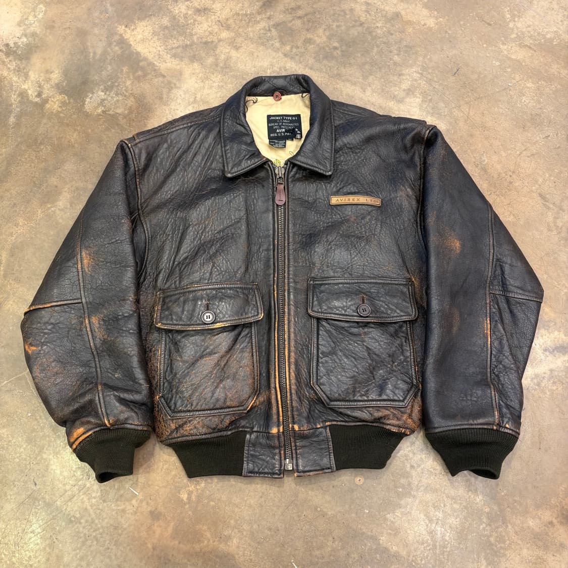 90‘s 아비렉스 G-1 카우하이드 자켓 상품이미지1