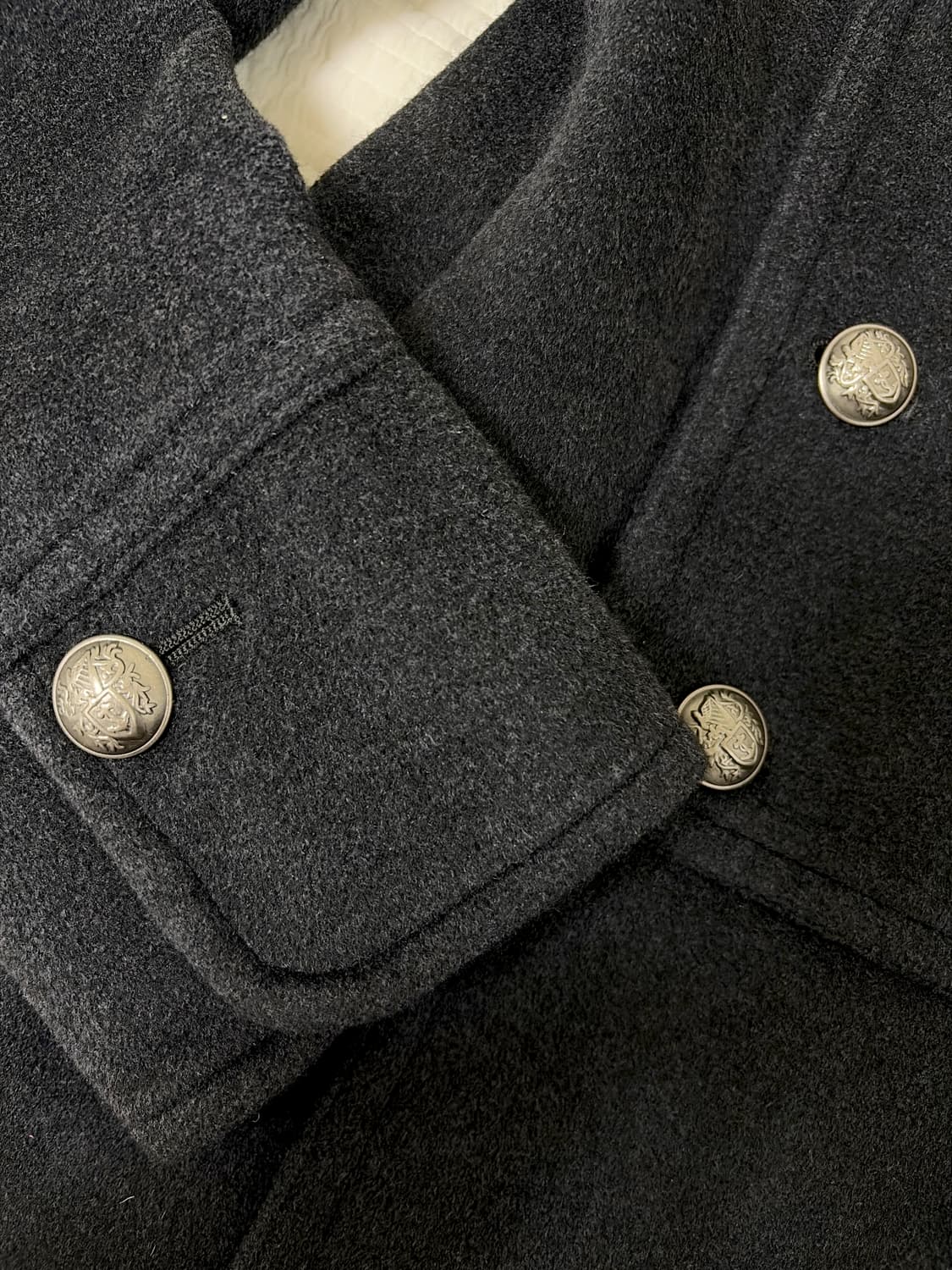 나폴레옹 울 앙고라 코트 블랙 자켓 카시코 샵502 파우닝 상품이미지3