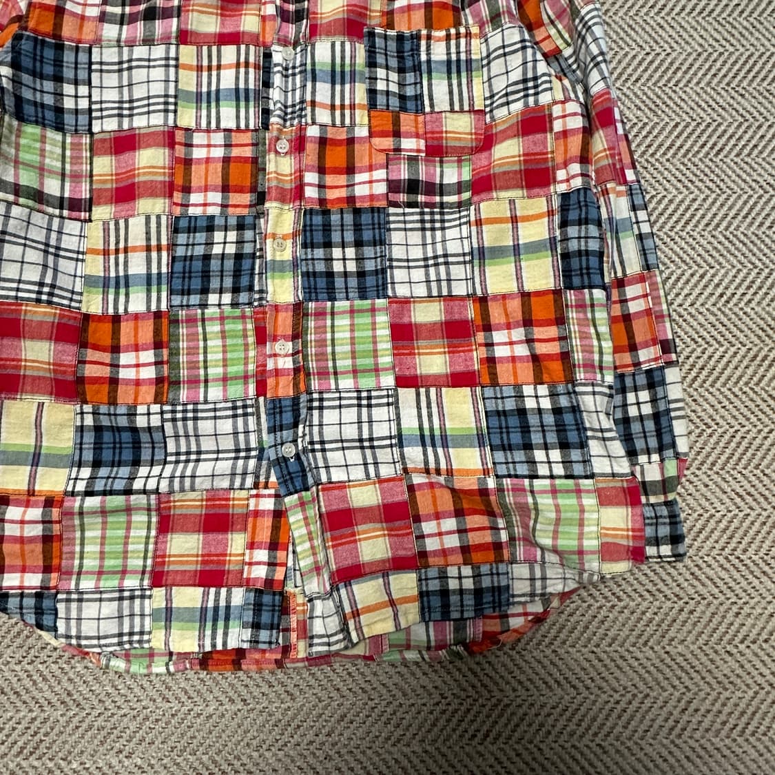 JUNGLE STORM patchwork shirt 상품이미지4