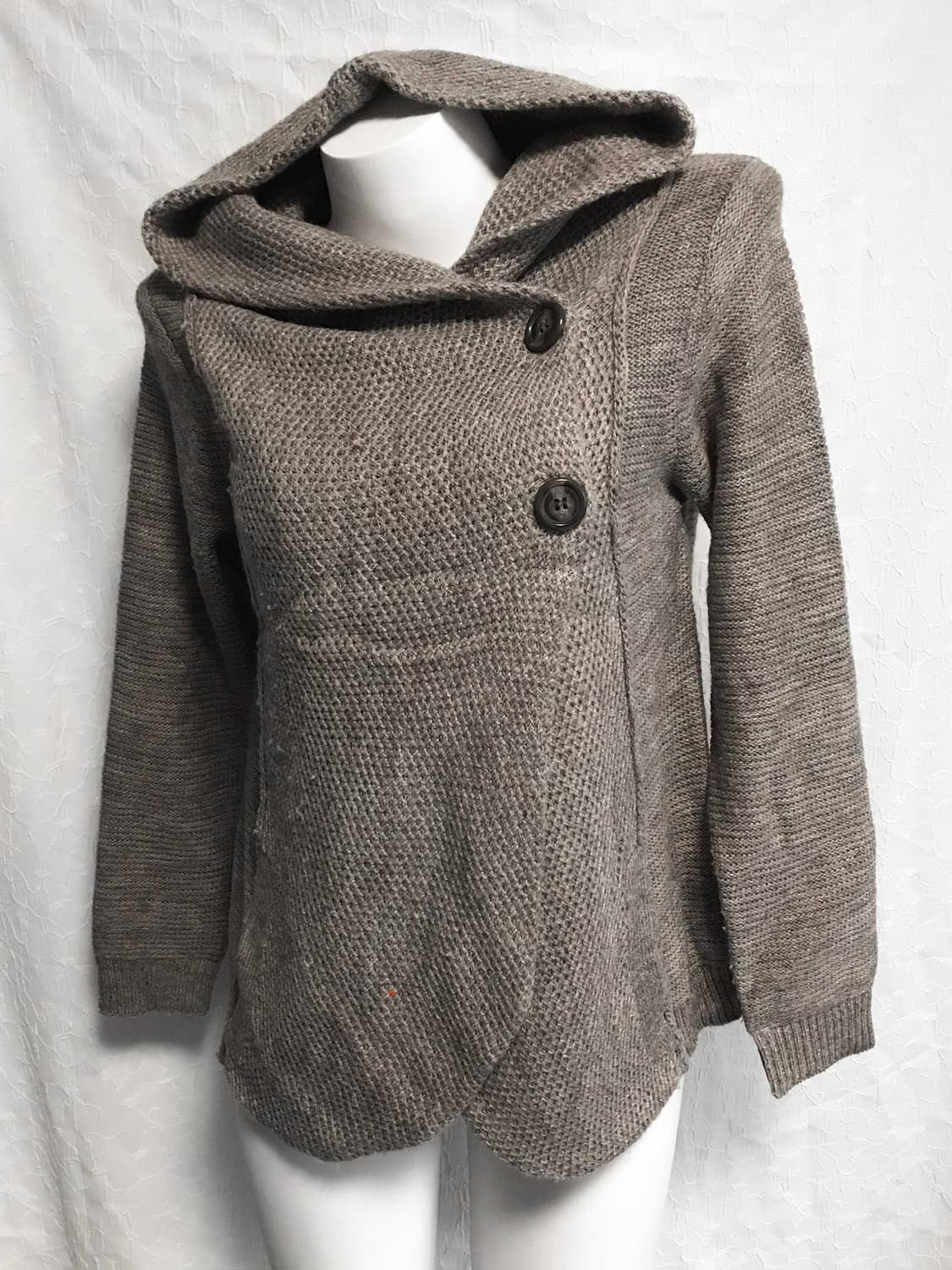 빈티지 니혼진 너드 버튼 후드 가디건 상품이미지3