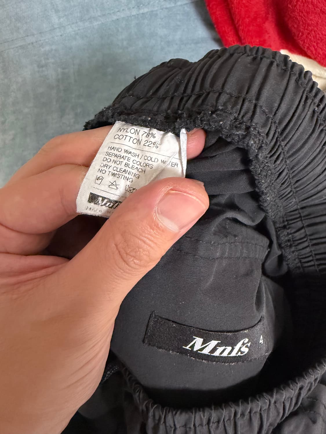 미뇽네프 2way 와이드 카고 조거팬츠 블랙 32 상품이미지5