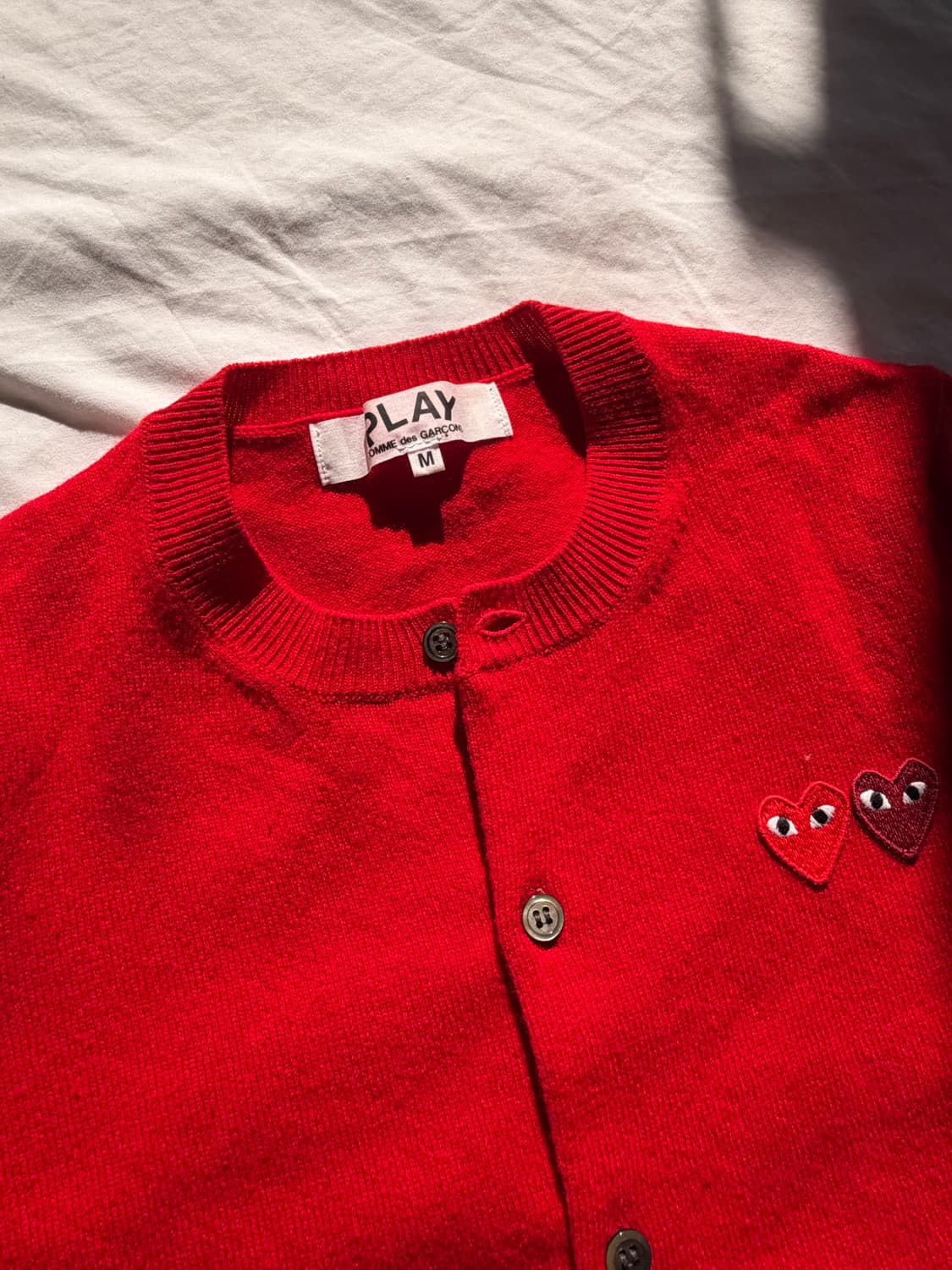 여자) 꼼데가르송 더블와펜 가디건 M 상품이미지3