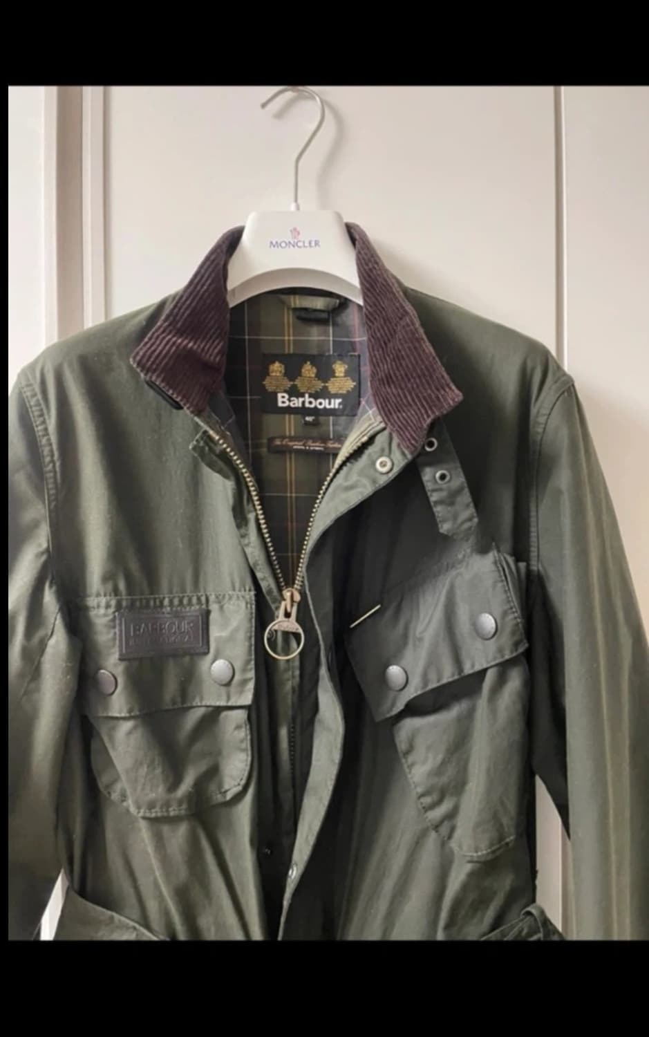 바버 인터네셔널 왁스 자켓 올리브 40(100-103) 상품이미지1