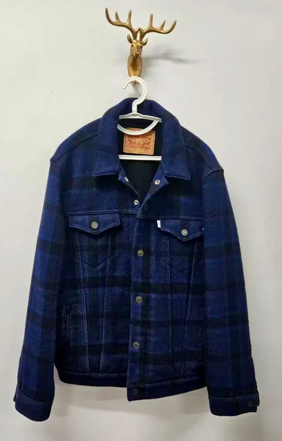 리바이스 울 체크 트러커 자켓 L 상품이미지1