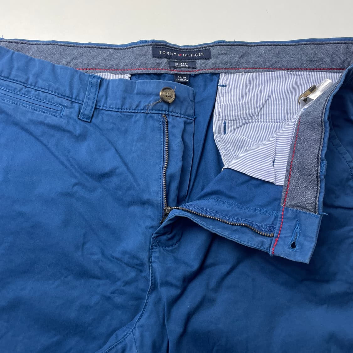 [중고] 타미힐피거 블루 면바지 36인치 상품이미지3