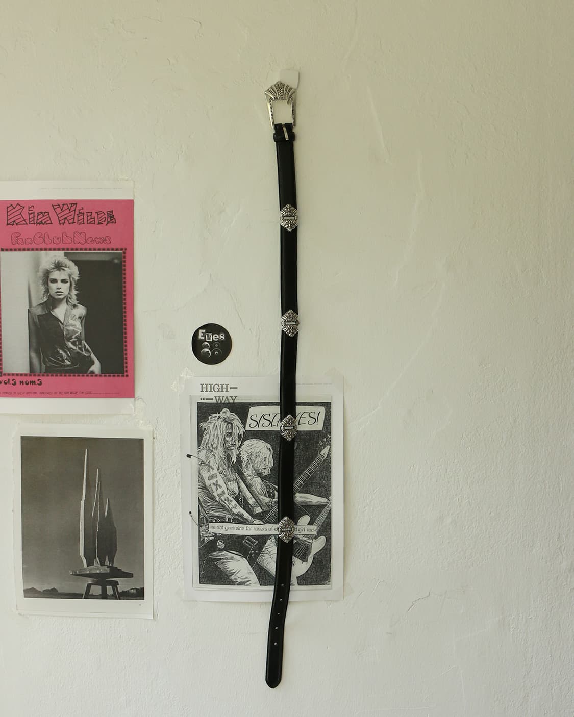 빈티지 웨스턴 블랙 레더 벨트 상품이미지5