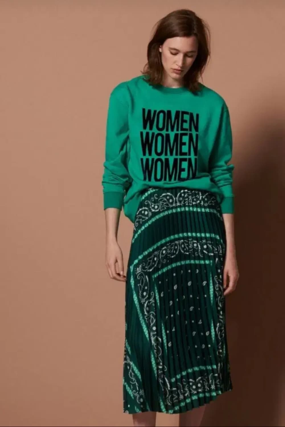 산드로 반다나 플리츠스커트 1사이즈(새상품) 상품이미지2