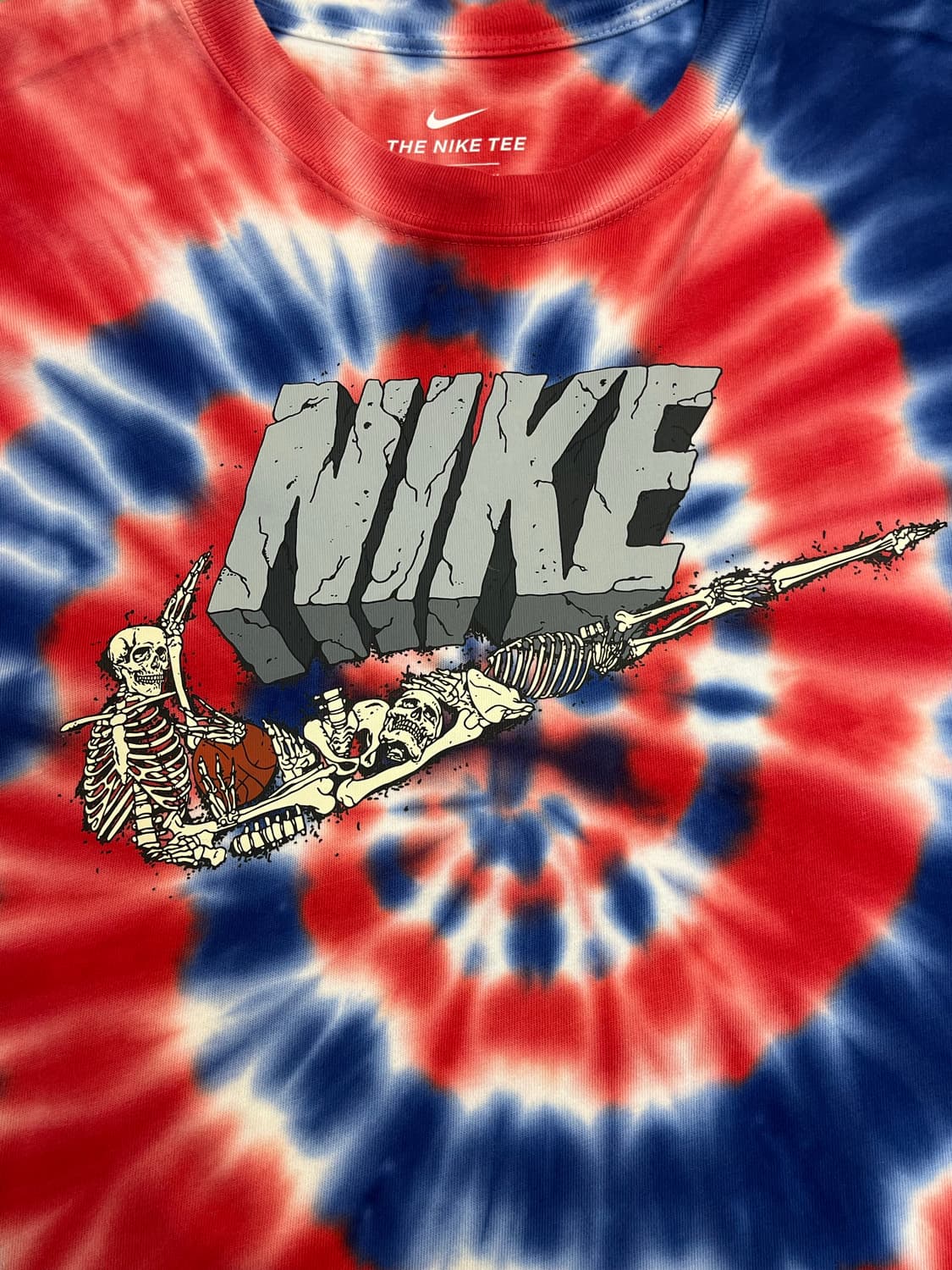 나이키 타이다이 프린팅 반팔티 레드 M #csz3744 상품이미지6