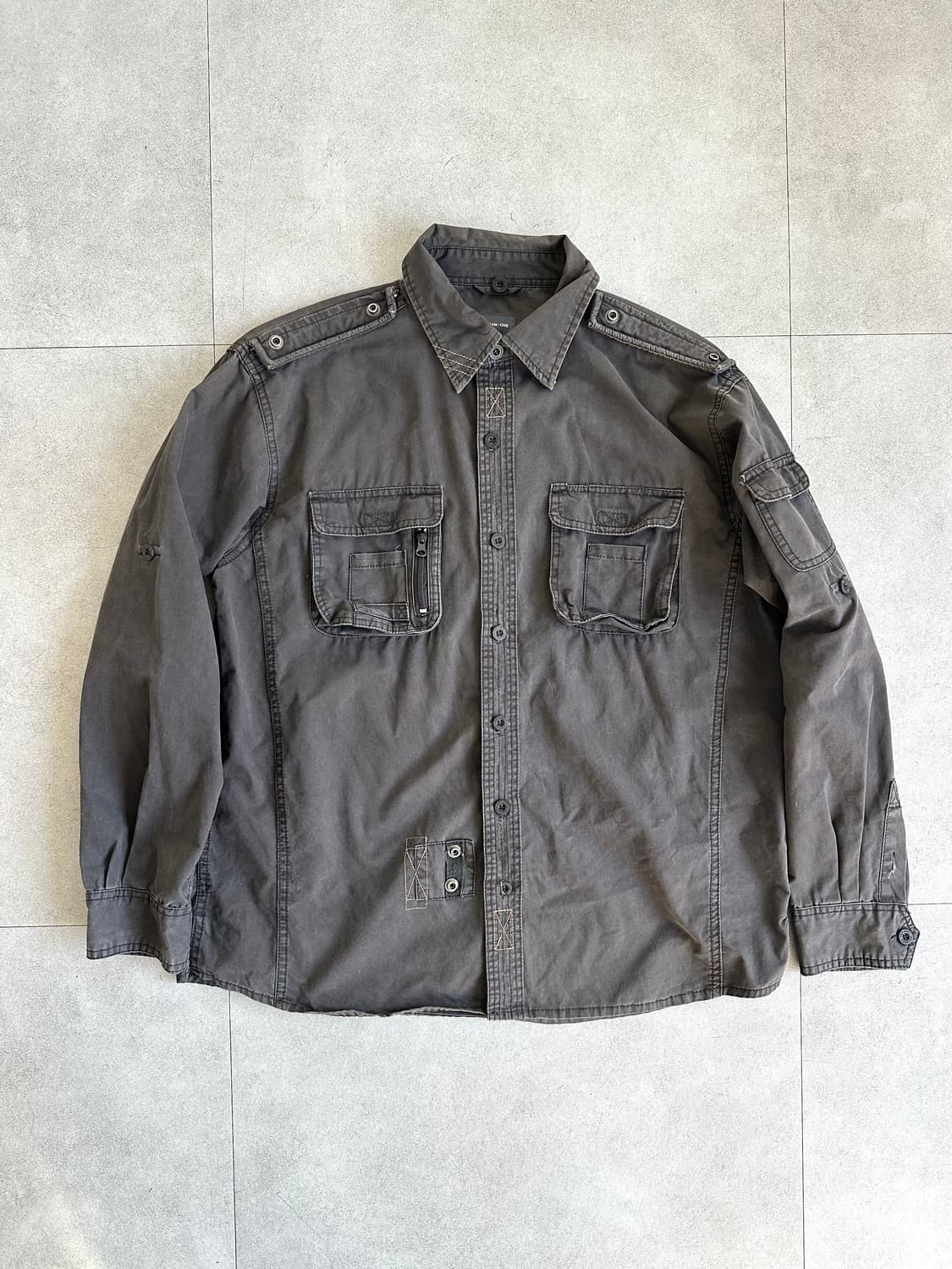 VTG 오버핏 유틸리티 포켓 셔츠 자켓 상품이미지4