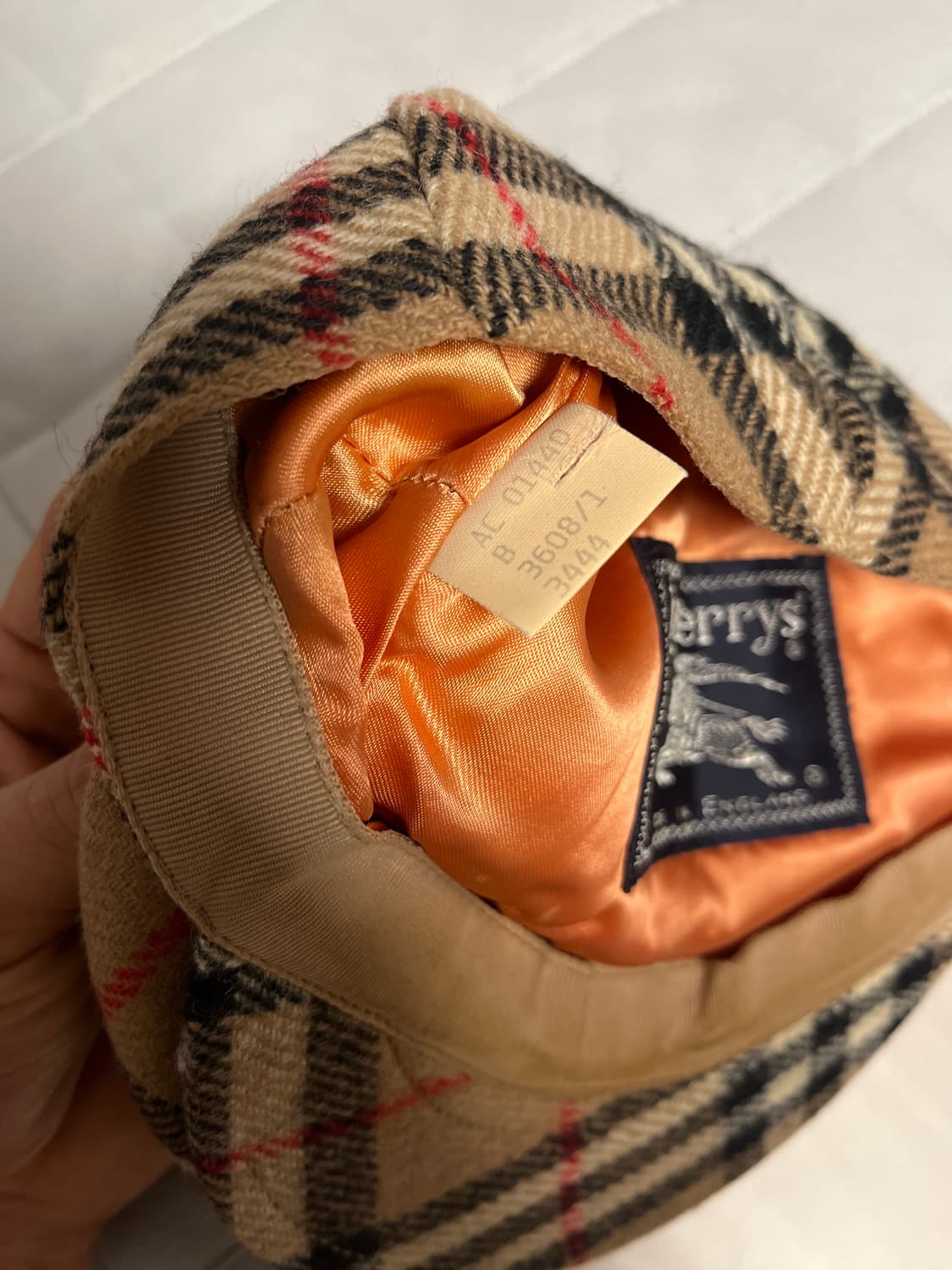 버버리 노바 체크 울 헌팅캡 상품이미지3