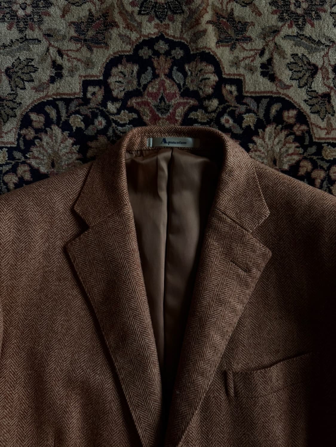 아쿠아스큐텀 트위드 자켓 남성100 상품이미지2
