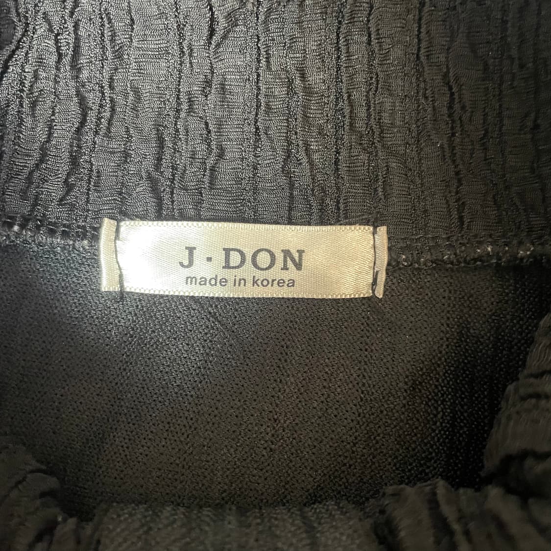 J.DON 플리츠 주름 블랙 집업 상품이미지4