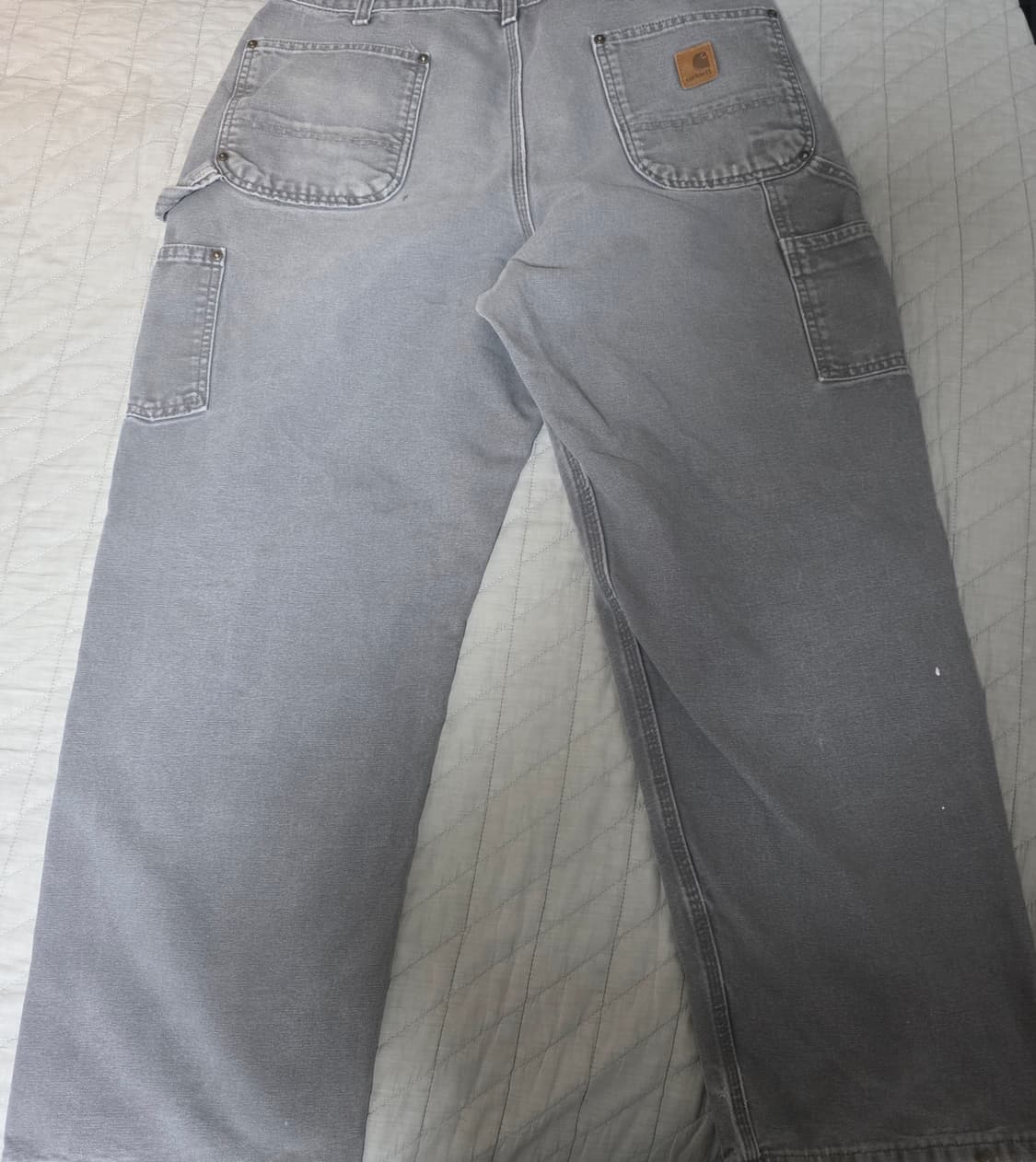 [38X30] 빈티지 칼하트 더블니 B136 GVL 하드페이드 G-5 상품이미지4