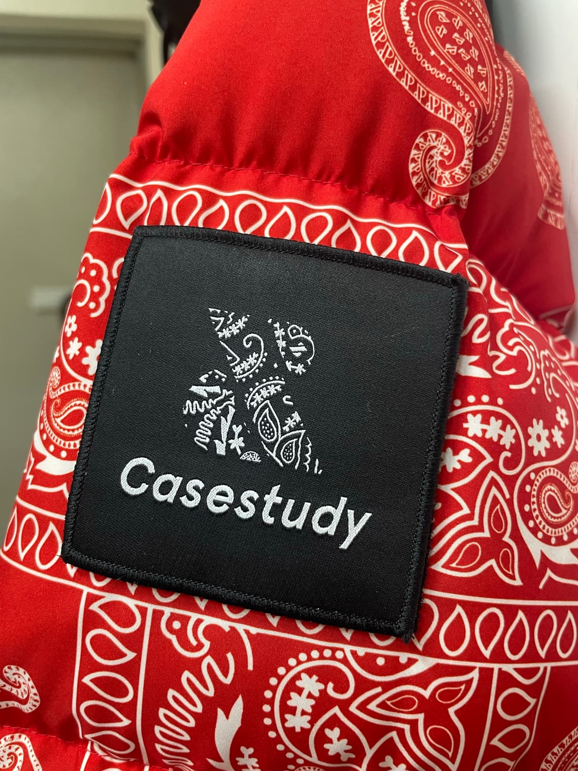 노스페이스 x 케이스스터디 눕시 반다나 레드 XL 상품이미지4