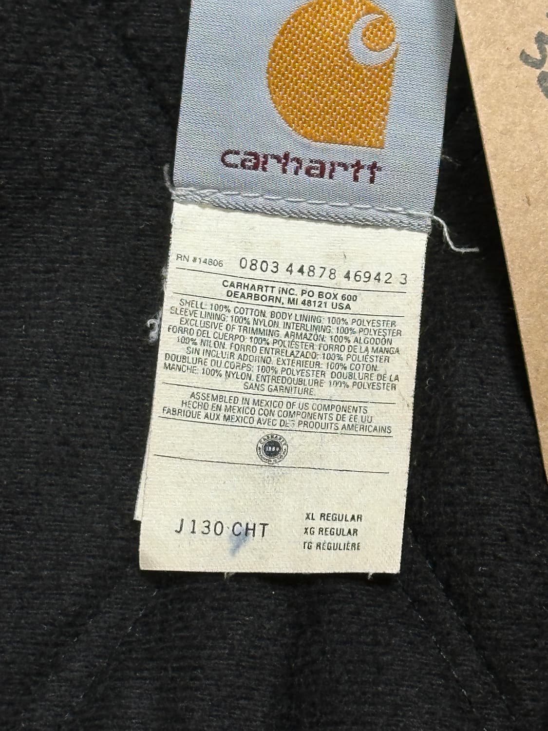 00's OG 칼하트 J130 액티브 자켓 칼하트 CHT 상품이미지9