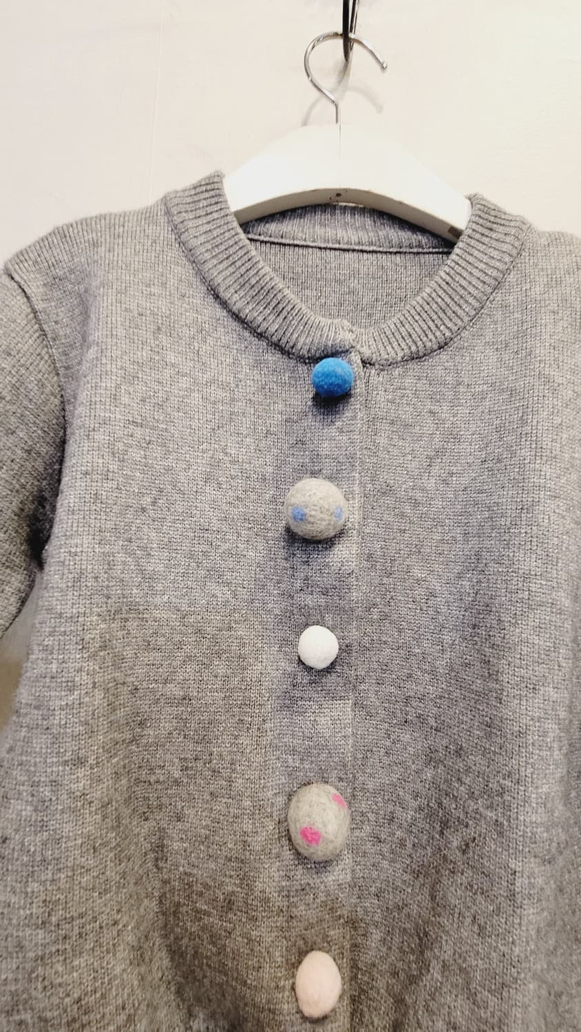 폼폼 가디건. 리버시블 레이스. 니트스커트 상품이미지9