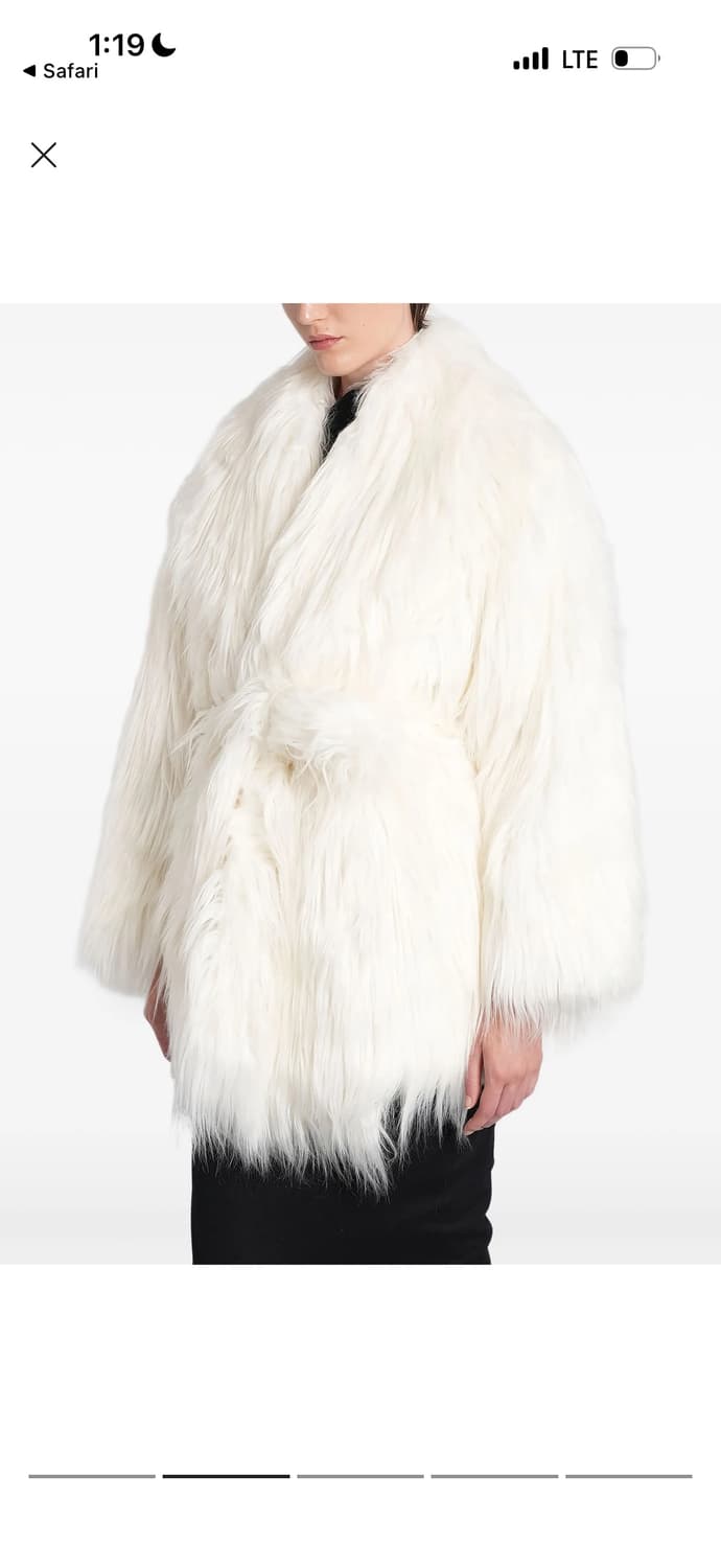 ENTIRE STUDIOS의 벨트 페이크 퍼 코트 xs 상품이미지2