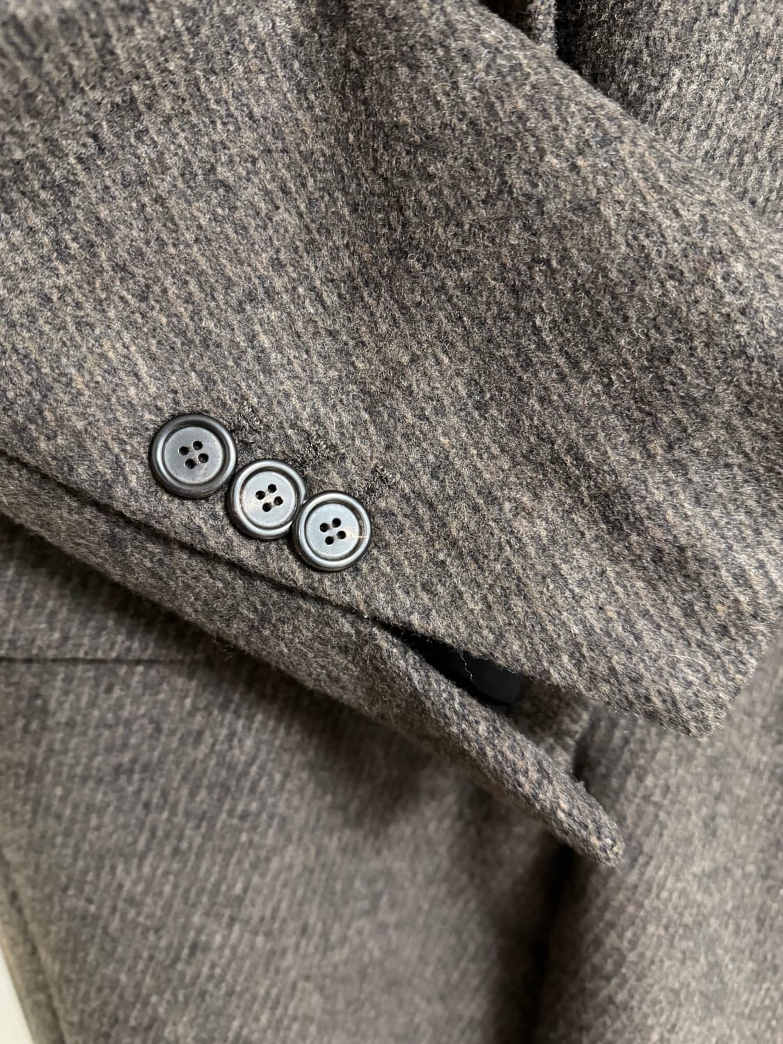 유스 체스터필드 코트 브라운 m 상품이미지4