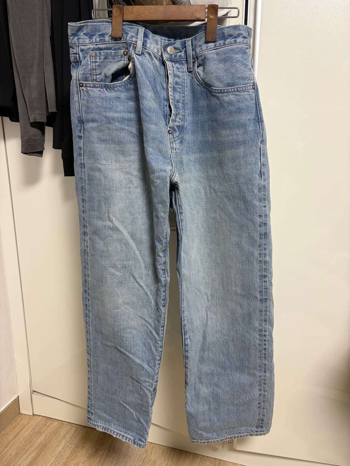 비헤비어 522C SELVEDGE DENIM PANTS 블리치 2 상품이미지1
