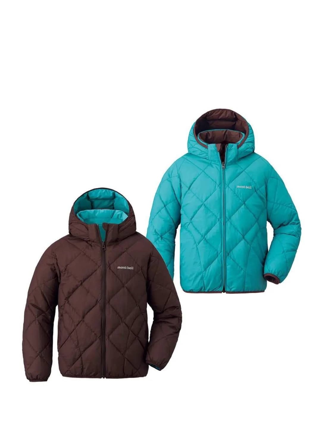 몽벨 다운파카 양면 리버서블 키즈 1101621 COCOA/LIGHT 상품이미지1