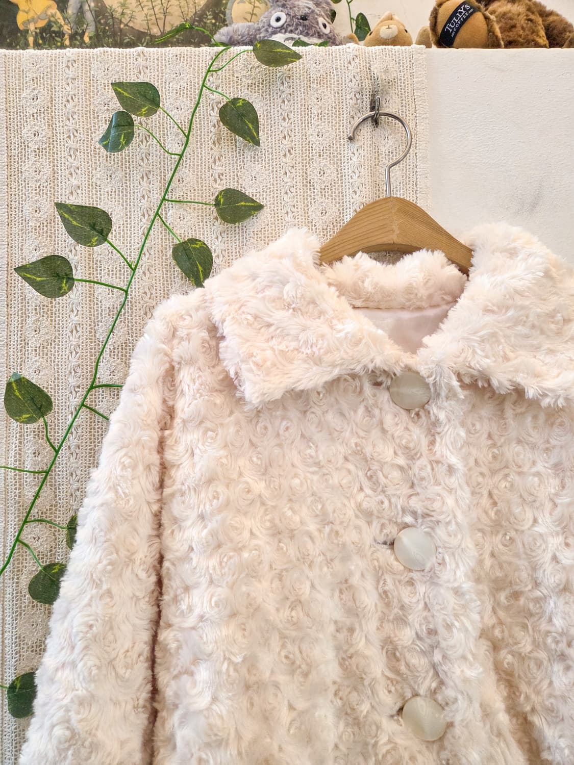 보송 에코퍼 케이프 아우터 상품이미지2