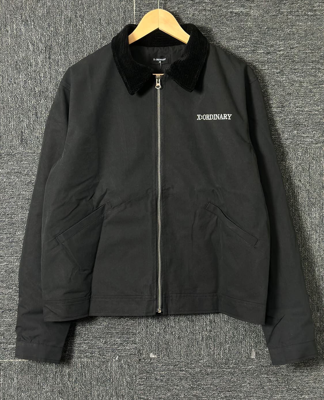 X:ORDINARY 블랙 코듀로이 칼라 자켓50 상품이미지1