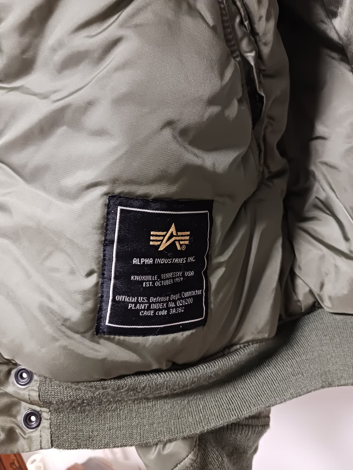 알파인더스트리 USA  N-2B 쇼트 웨이스트 항공점퍼 상품이미지5