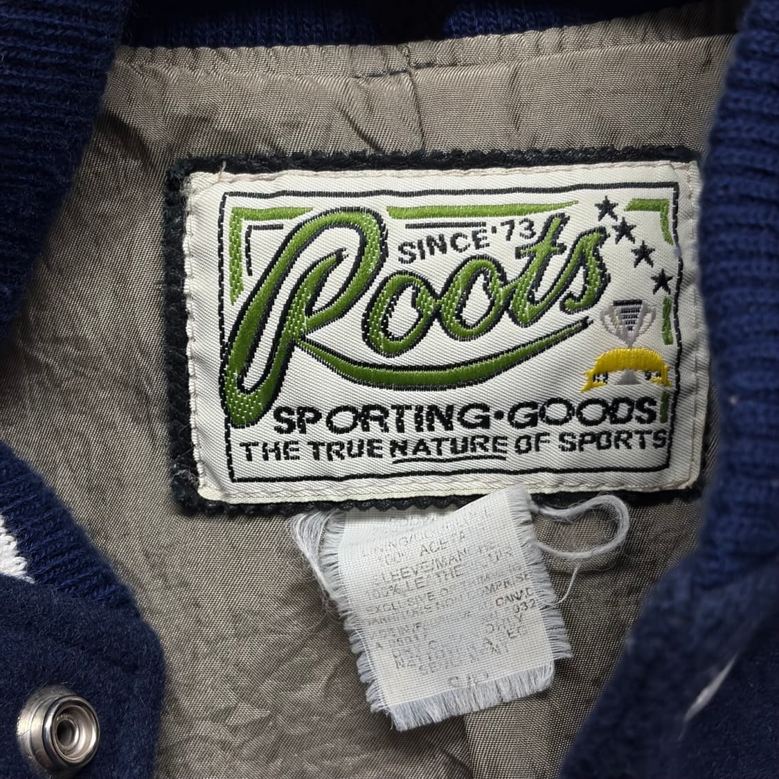 90S 루츠 캐나다 울 레더 바시티 상품이미지7