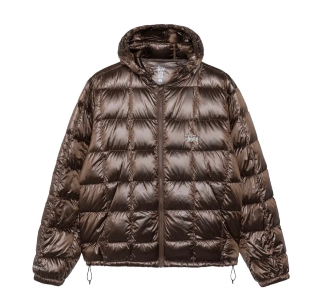 스투시 미드웨이트 후드 퍼퍼 브라운 상품이미지1