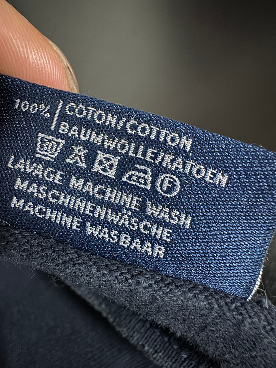 여성 세인트제임스 미니멀 스몰 로고 긴팔 티셔츠 S ~ M 네이비 상품이미지4