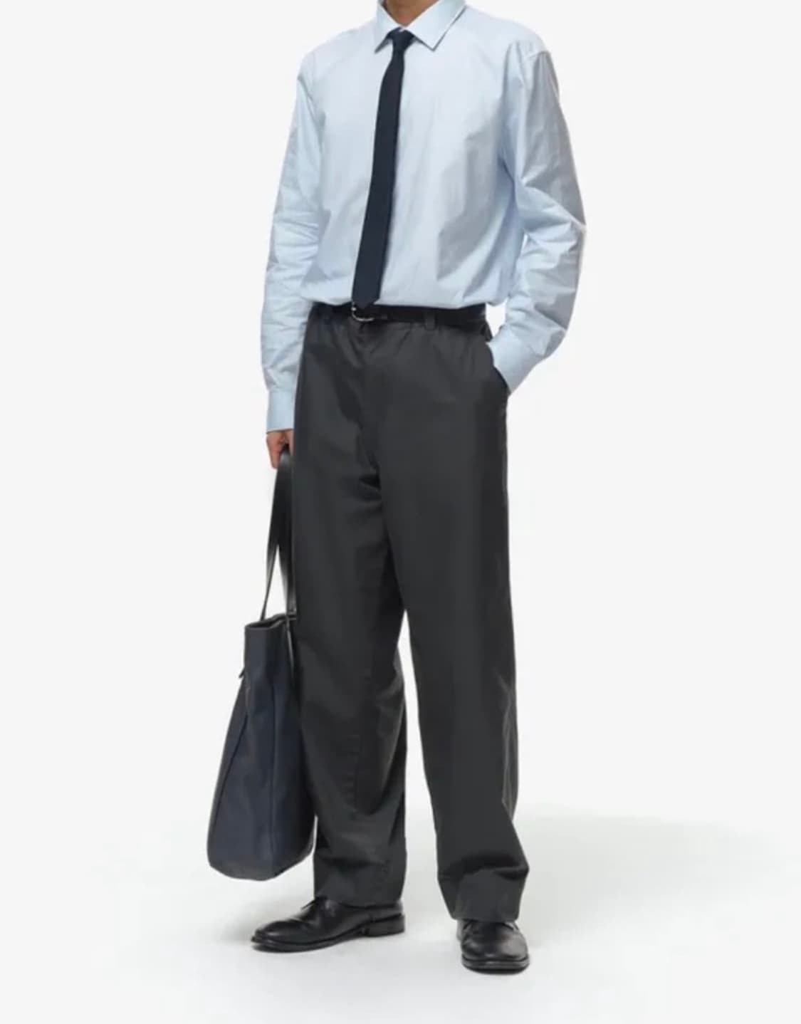 비얼디드키드 24ss 텐셀 오피스 차콜 팬츠 상품이미지3