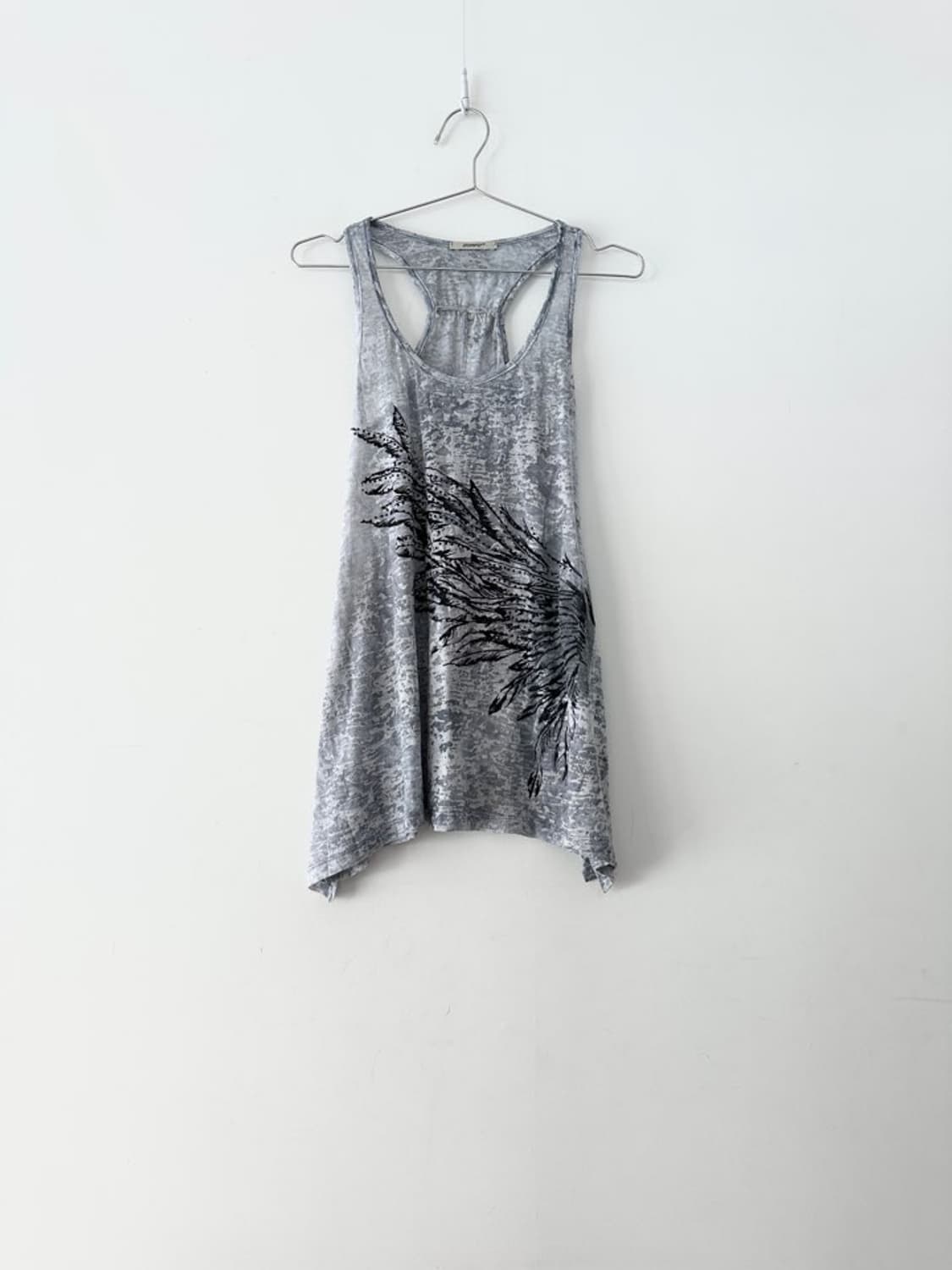 Asymmetric print pattern sleeveless 상품이미지2