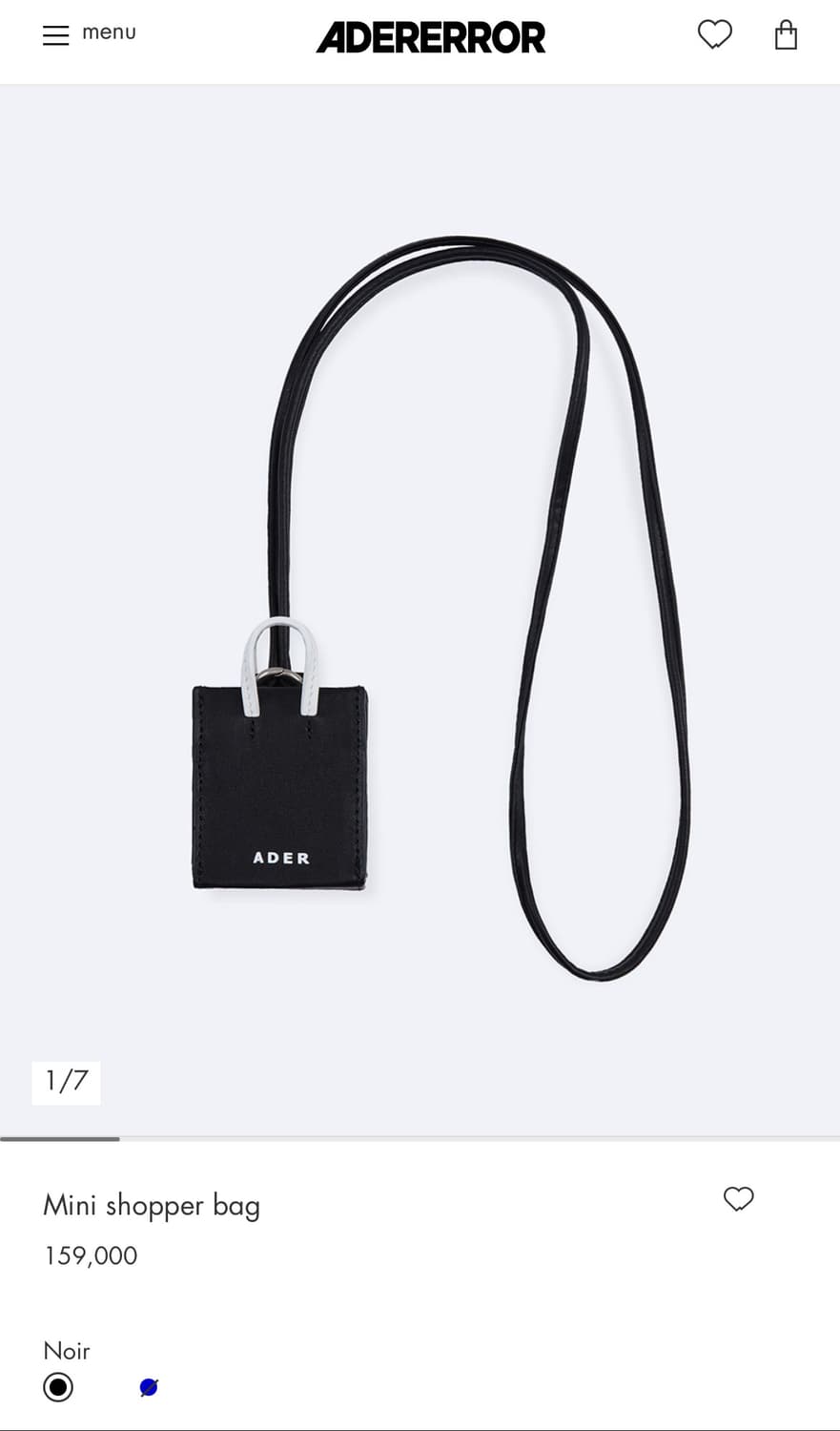 아더에러 미니 쇼퍼백 느와르 상품이미지4