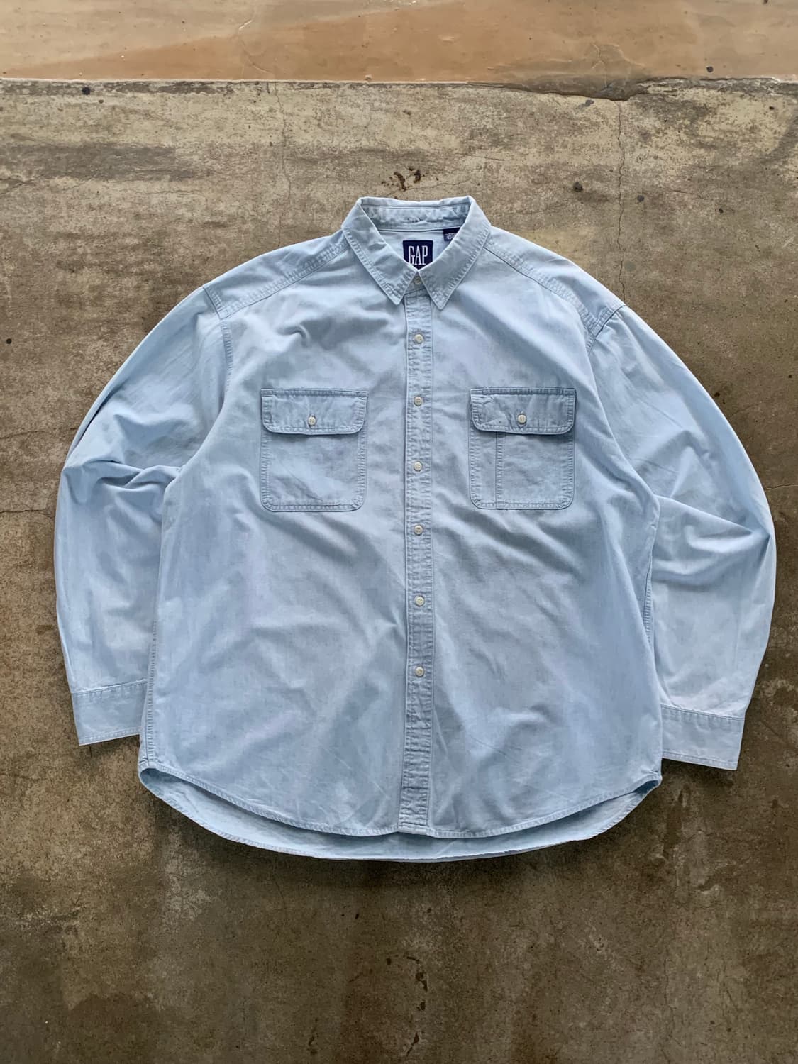 올드 갭 샴브레이 워크 셔츠 상품이미지1