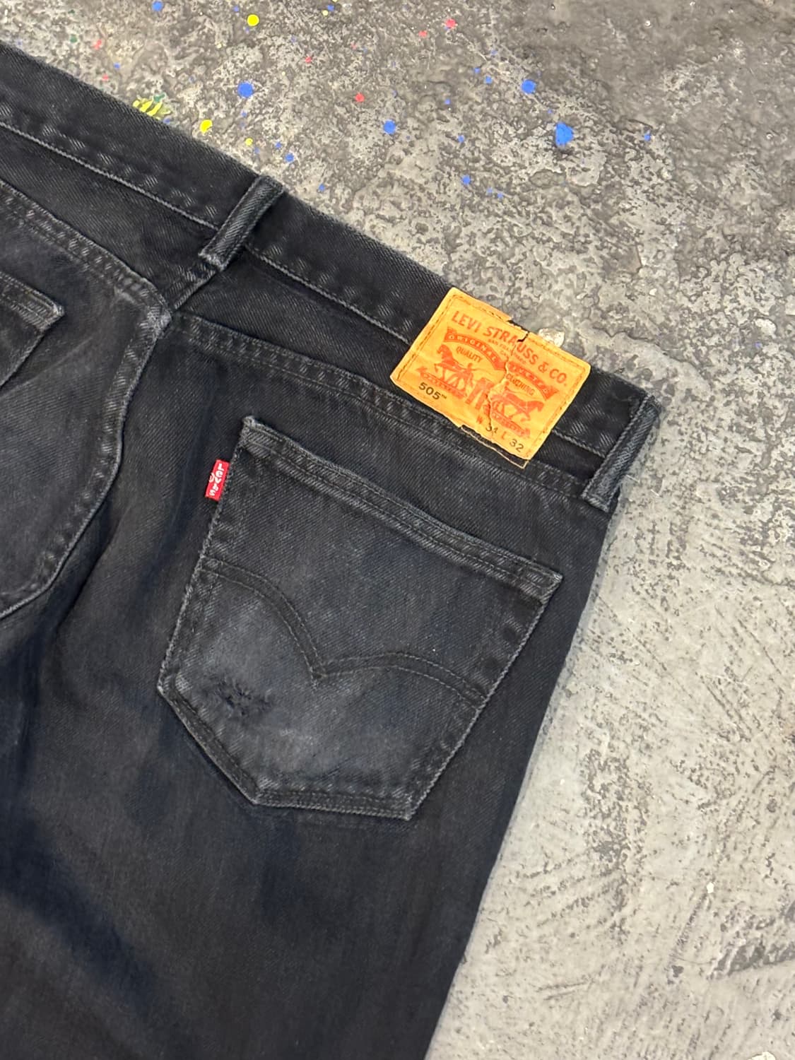 리바이스 505 레귤러 스트레이트 블랙 상품이미지8