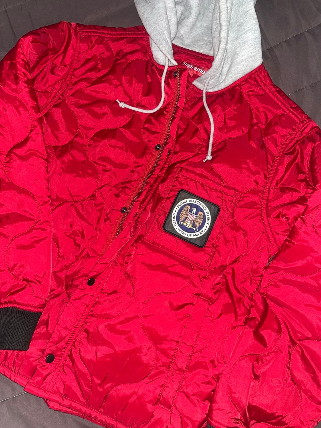 슈프림 17FW 퀄티드 라이너 후드 자켓 상품이미지1