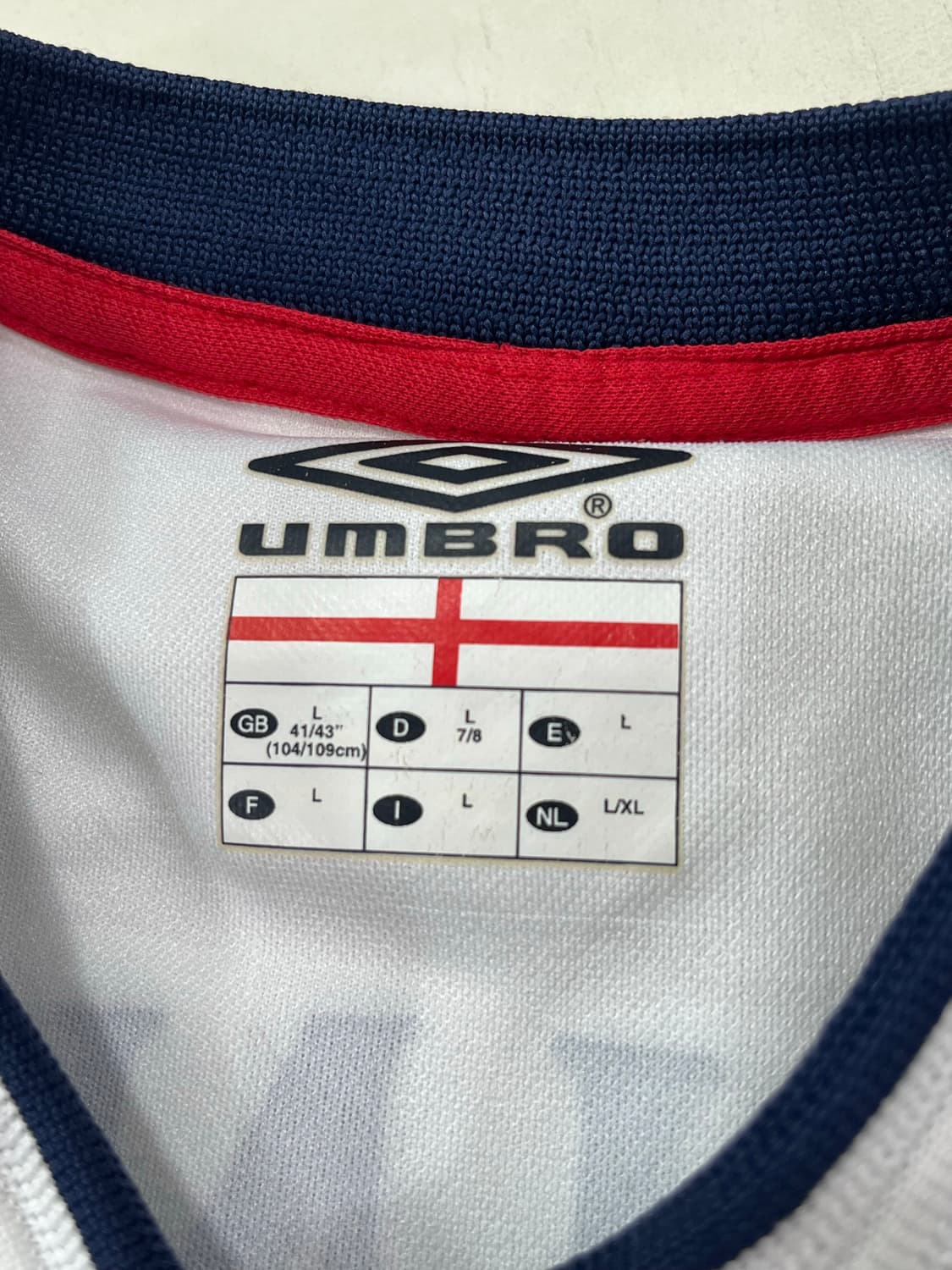 엄브로 01-03 잉글랜드 홈 리오 퍼디난드 상품이미지4