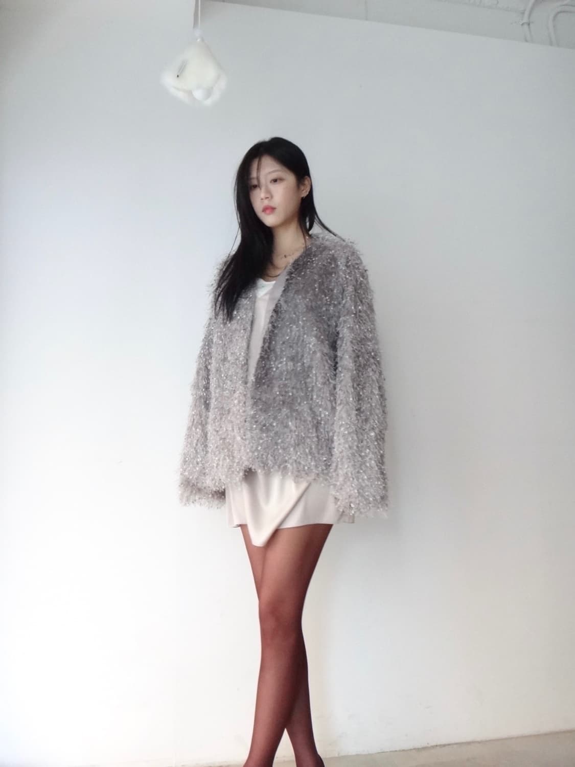 Snowflake tassel jacket / violet 상품이미지5