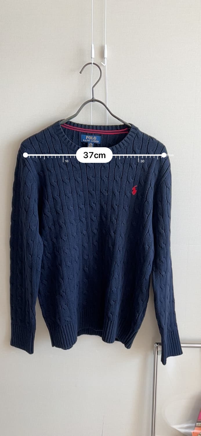 POLO  RALPH  LAUREN 네이비색 케이블 니트 상품이미지3