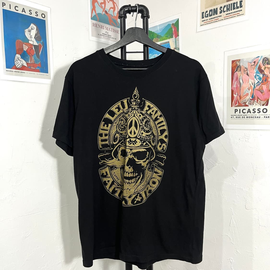 스컬 프린팅 락 반팔티셔츠 상품이미지1