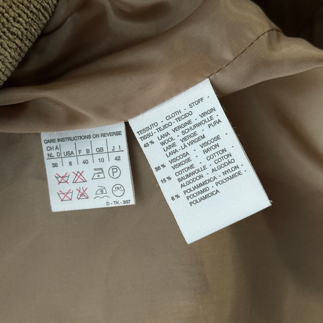 막스마라 울 싱글 블레이저 재킷 상품이미지4